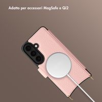 Selencia Cover Riva con MagSafe e cordino Samsung Galaxy S26 - Old Pink