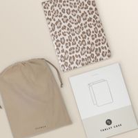 Selencia Libreria Sabi con stampa leopardata Samsung Galaxy Tab A11 Plus - Soft Ivory