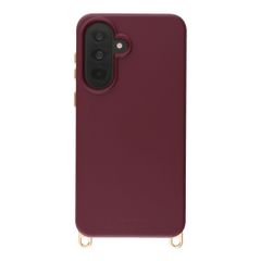 Selencia Cover posteriore Rivièra con MagSafe con ganci rimovibili Samsung Galaxy A37 (5G) - Bold Burgundy