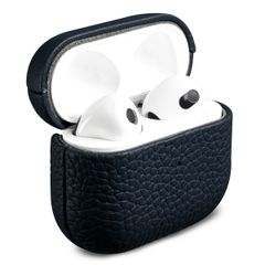 Accezz Cover in vera pelle  Apple Airpods 3 - Blu scuro
