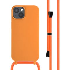 imoshion Cover in Silicone con Cordino Apple iPhone 14 - Arancio