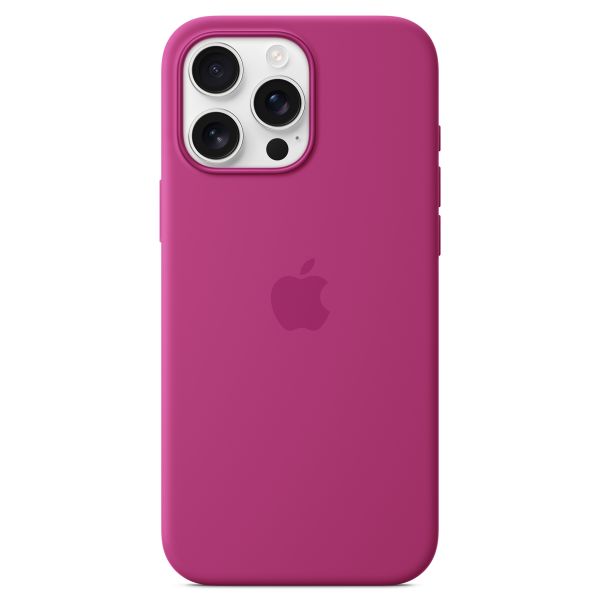 Apple Cover Posteriore in Silicone con MagSafe Apple iPhone 16 Pro Max - Fucsia