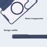 imoshion Bookcase trasparente con MagSafe Samsung Galaxy A57 (5G) - Blu