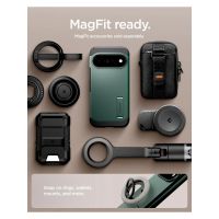 Spigen Cover Posteriore Corazzata Tough con MagSafe Google Pixel 11 Pro XL - Abyss Green