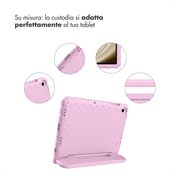 imoshion Cover Posteriore Kidsproof con Maniglia Samsung Galaxy Tab A11 Plus / A9 Plus - Rosa chiaro