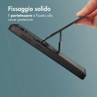 imoshion Cover Posteriore con Porta Carte e supporto Samsung Galaxy S26 Plus - Nero