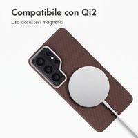Accezz Cover Mesh con MagSafe Samsung Galaxy S26 Ultra - Marrone