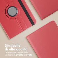 imoshion Cover Girevole a 360° Samsung Galaxy Tab A9 Plus - Rosso scuro