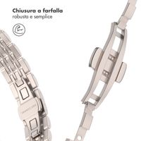 Selencia Cinturino sottile in acciaio ispirato a Jubilee Apple Watch | 38/40/41/42 mm - Starlight