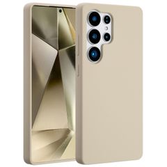 Accezz Cover in silicone liquido con MagSafe Samsung Galaxy S25 Ultra - Stone