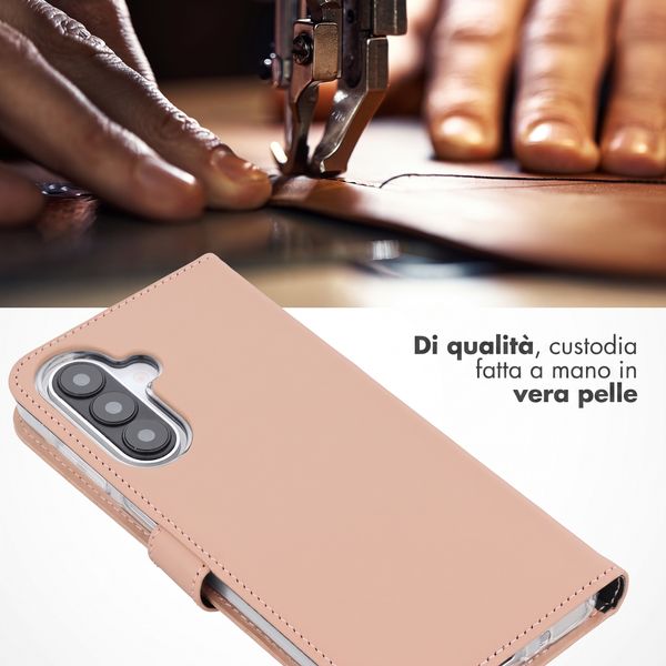 Selencia Cover a libro in vera pelle Samsung Galaxy A27 (5G) - Dusty Pink