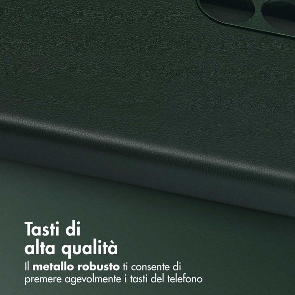 Accezz Cover in Pelle con MagSafe Samsung Galaxy S24 - Cedar Green
