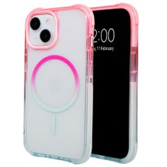 Selencia Cover MagSafe Gradient Apple iPhone 15 - Rosa / Blu
