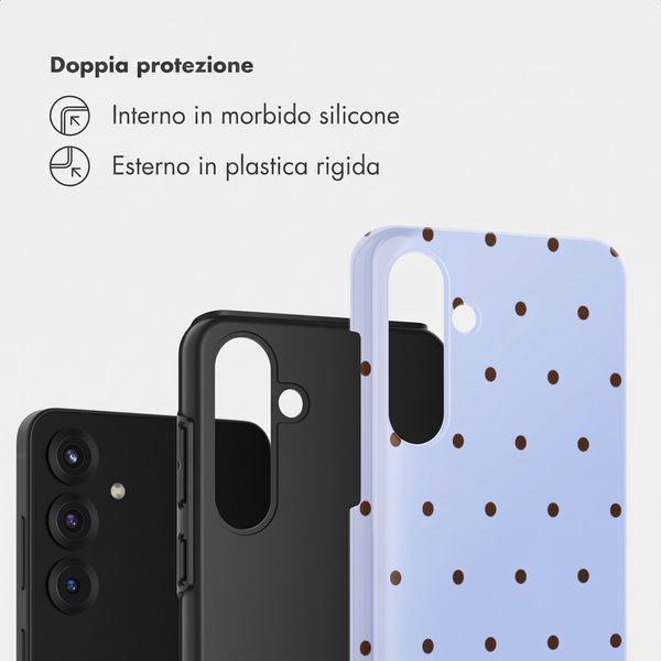 Selencia Cover Posteriore Vivid Samsung Galaxy S25 FE - Happy Dots Digital Sky