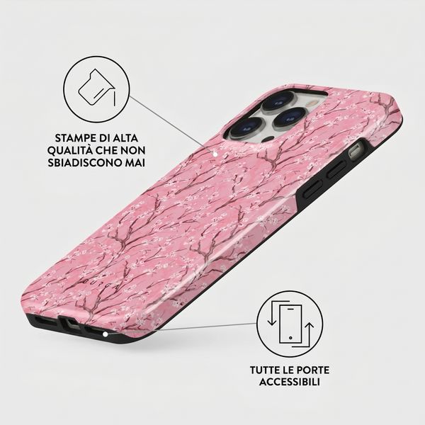 Burga Cover Posteriore Resistente con MagSafe Apple iPhone 14 Pro - Sakura