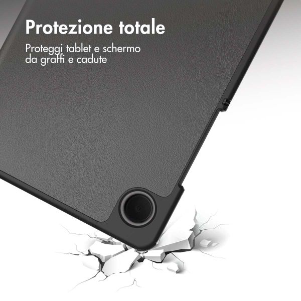 imoshion Cover a libro Trifold Samsung Galaxy Tab A11 / A9 8.7 pollici - Grigio