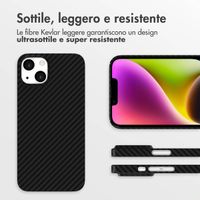 Accezz Cover MagSafe Kevlar® Apple iPhone 14 - Nero