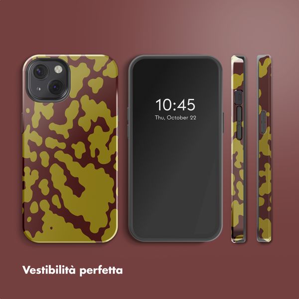 Selencia Cover posteriore Vivid con MagSafe Apple iPhone 13 - Moo'd Olive Dust