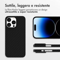 Accezz Cover MagSafe Kevlar® Apple iPhone 14 Pro - Nero