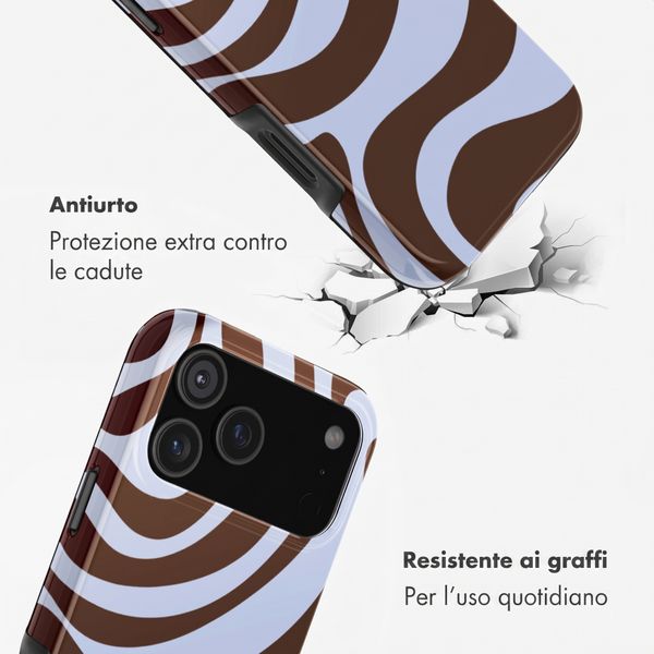 Selencia Cover Posteriore Vivid Apple iPhone 17 Pro Max - Dream Swirl Chocolate