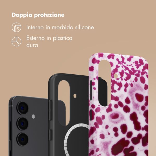 Selencia Cover posteriore Vivid con MagSafe Samsung Galaxy S24 - Cosmic Orchid