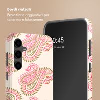 Selencia Cover Posteriore Vivid Samsung Galaxy S24 FE - Paisley Blush