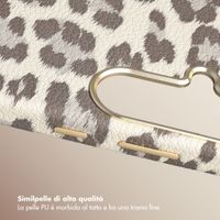 Selencia Cover Sabi Stampa pantera con MagSafe Samsung Galaxy S26 - Soft Ivory
