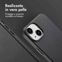 Accezz Cover in Pelle con MagSafe Apple iPhone 14 - Onyx Black