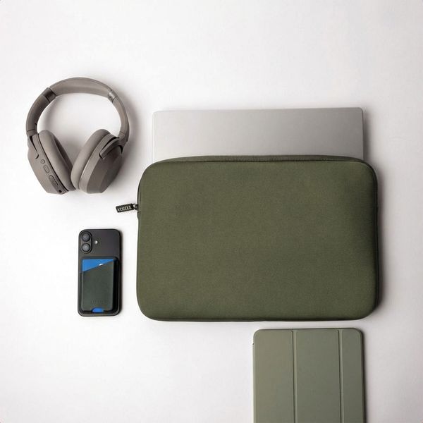 Accezz Cover per laptop 13-14 pollici - Laptopsleeve - Verde