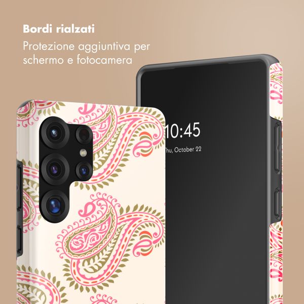 Selencia Cover posteriore Vivid con MagSafe Samsung Galaxy S25 Ultra - Paisley Blush