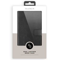 Selencia Cover a libro in vera pelle Apple iPhone 14 Pro - Nero