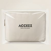 Accezz Custodia per laptop Leather con cerniera 15-16 pollici - Beige