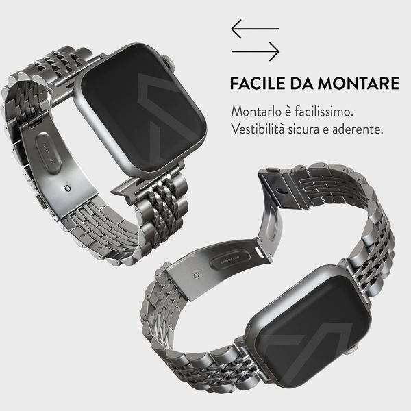 Burga Cinturino in acciaio Apple Watch | 38/40/41/42 mm - Argento