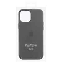 Apple Cover Posteriore in Silicone con MagSafe Apple iPhone 12 Pro Max - Black
