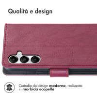 imoshion Cover a libro di Lusso Samsung Galaxy A55 - Bordeaux