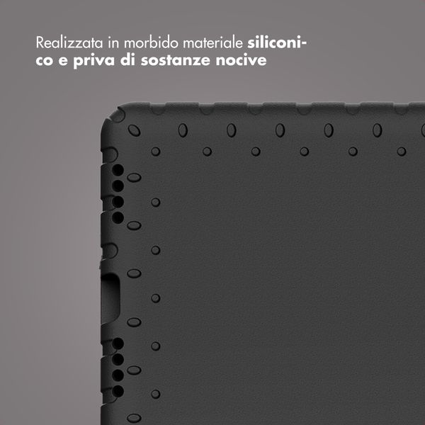 imoshion Cover Posteriore Kidsproof con Maniglia Apple iPad 11 (2025) 11 pollici A16 / iPad 10 (2022) 10.9 pollici - Nero