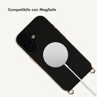 Selencia Cover posteriore Rivièra con MagSafe con ganci rimovibili Apple iPhone 16 - Velvet Black