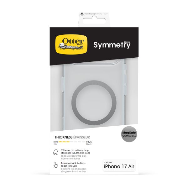 OtterBox Cover Posteriore Trasparente Symmetry con MagSafe Apple iPhone Air - Clear