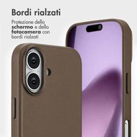 Accezz Cover in pelle 2 in 1 con MagSafe Apple iPhone 17 - Marrone caffè