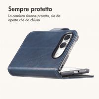 imoshion Cover a libro di Lusso Apple iPhone Duo - Blu scuro