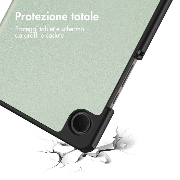 imoshion Cover a libro Trifold Samsung Galaxy Tab A11 / A9 8.7 pollici - Verde chiaro
