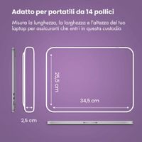 imoshion Custodia per laptop con tasca 14 pollici - Sandstone
