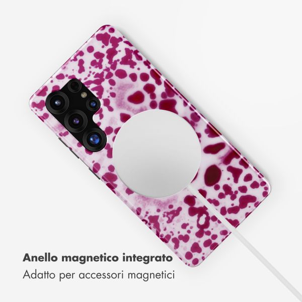 Selencia Cover posteriore Vivid con MagSafe Samsung Galaxy S25 Ultra - Cosmic Orchid