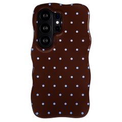 Selencia Cover Vivid Wavy con MagSafe Samsung Galaxy S26 Ultra - Happy Dots Chocolate