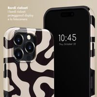 Selencia Cover posteriore Vivid con MagSafe Apple iPhone 16 Pro - Art Wave Black