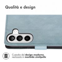 imoshion Cover a libro di Lusso Samsung Galaxy A27 (5G) - Azzurro