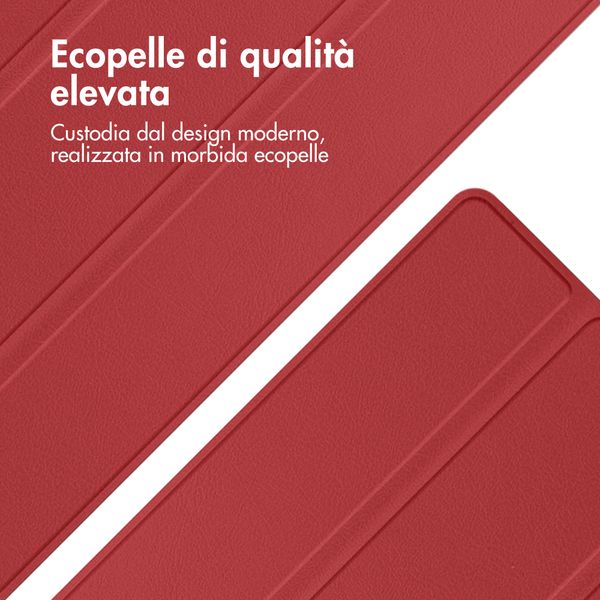 imoshion Cover a libro Trifold Samsung Galaxy Tab A11 Plus - Rosso