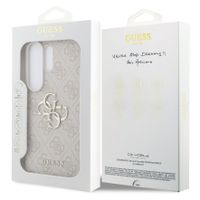 Guess Cover Posteriore con Logo 4G in Metallo Samsung Galaxy S26 Ultra - Rosa