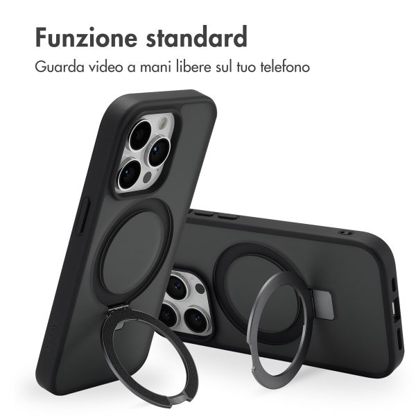 Accezz Cover con anello e supporto con MagSafe Apple iPhone 14 Pro - Nero