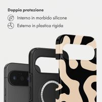Selencia Cover posteriore Vivid con MagSafe Google Pixel 11 - Art Wave Black